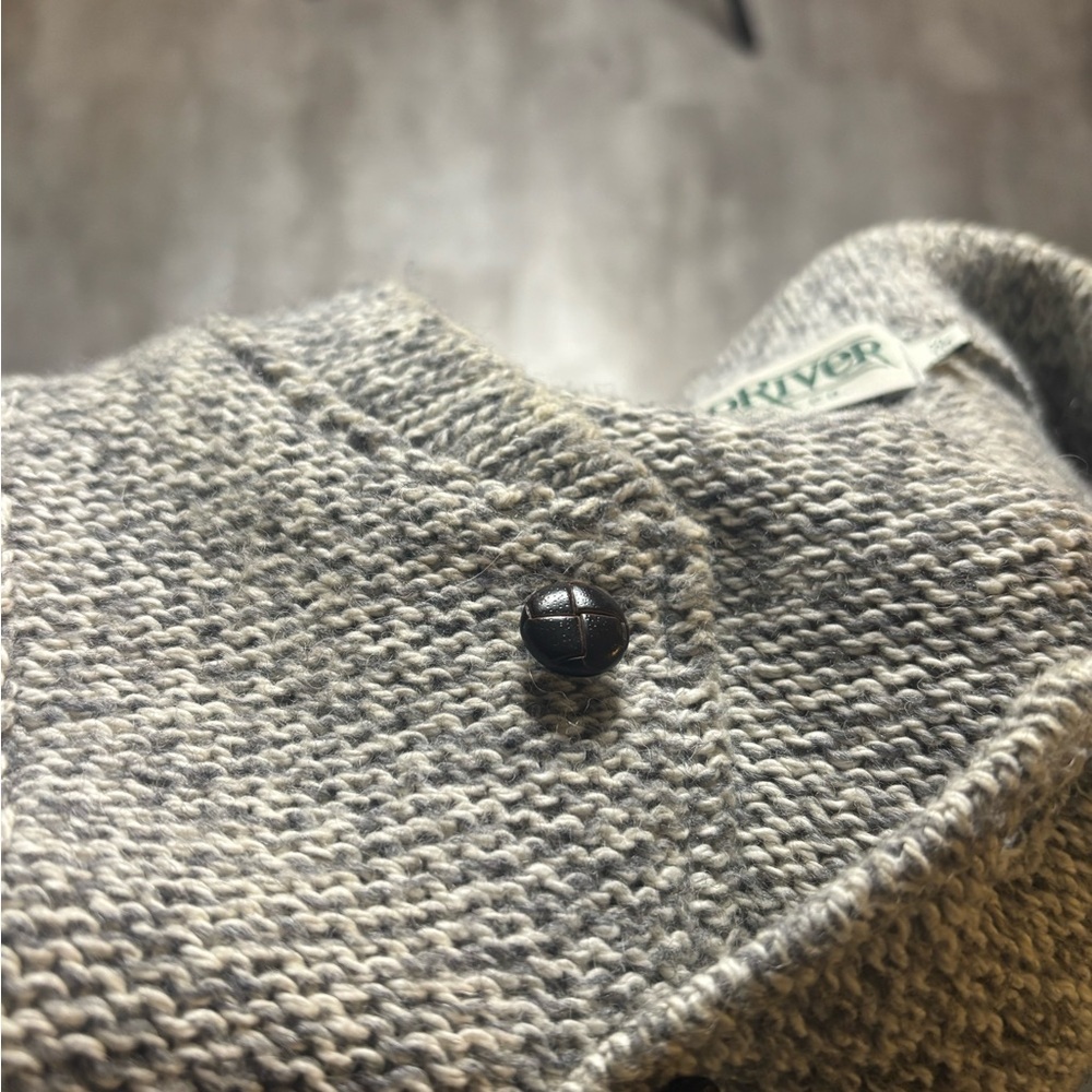 Vintage Windriver Wool Cotton Knit Henley Sweater Mens XL - Picture 4 of 5